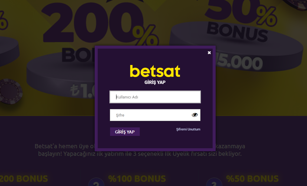 betsat giris sorunu