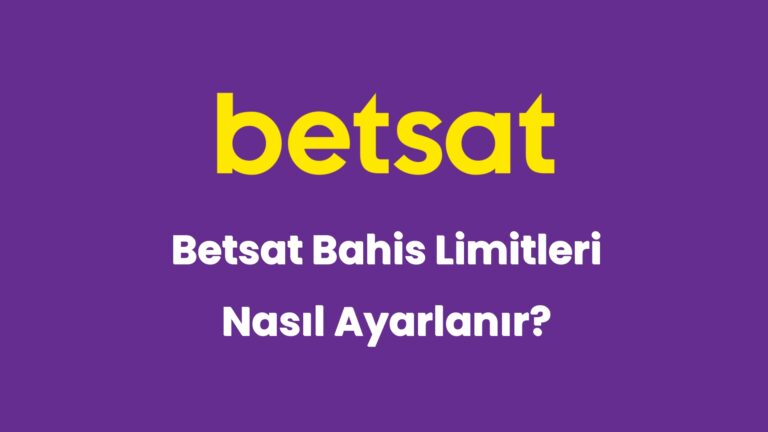 betsat bahis limitleri nasil ayarlanir 5414