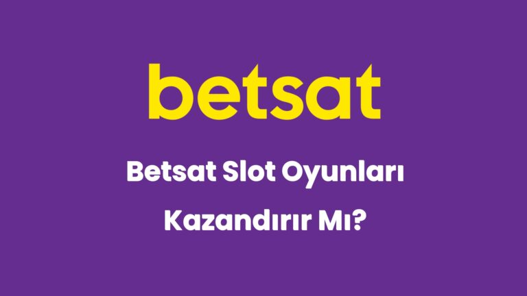 betsat slot oyunlari kazandirir mi 5485