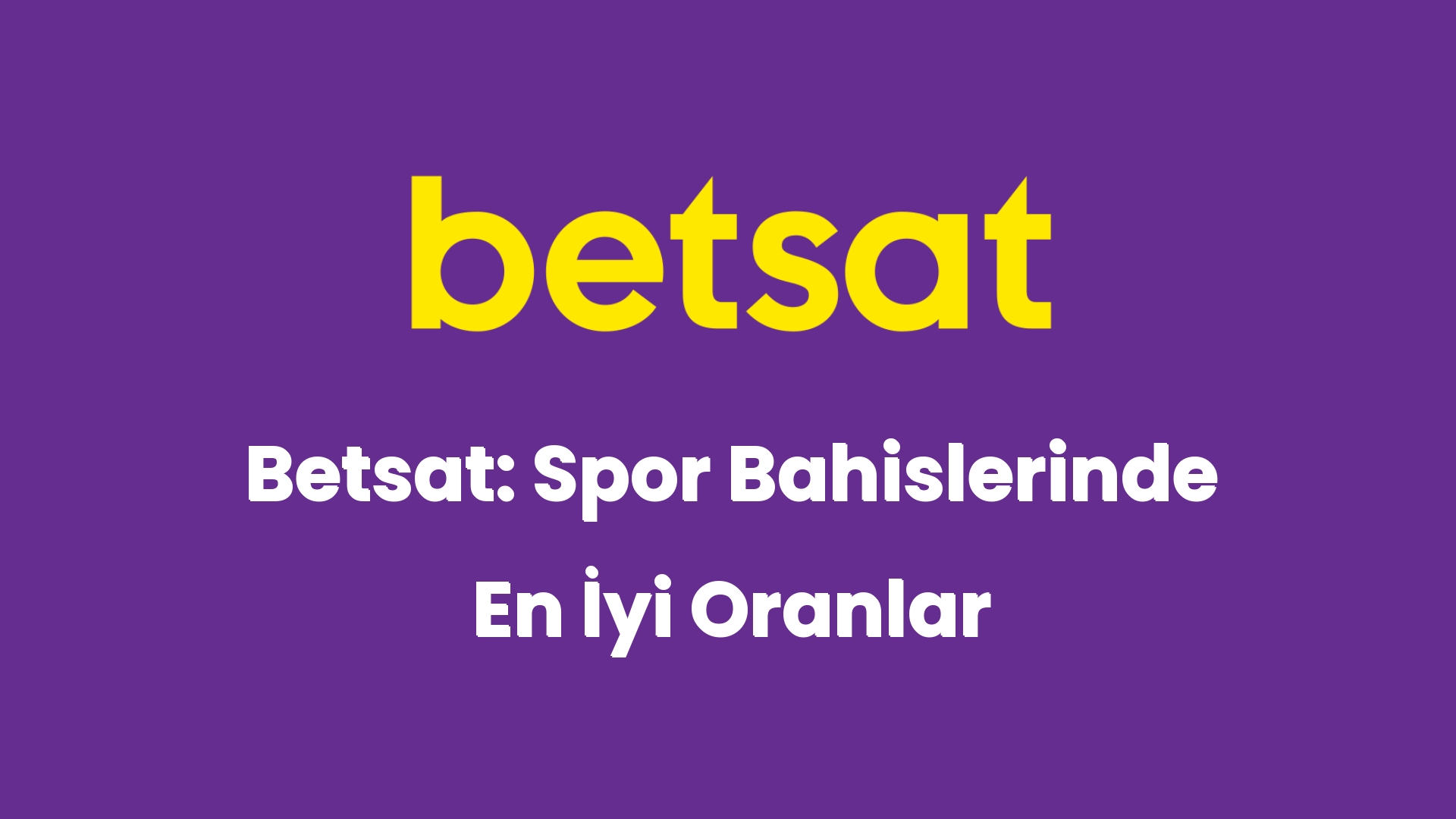 betsat spor bahislerinde en iyi oranlar 6471