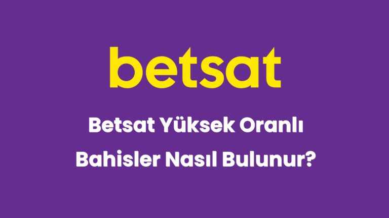 betsat yuksek oranli bahisler nasil bulunur 5845